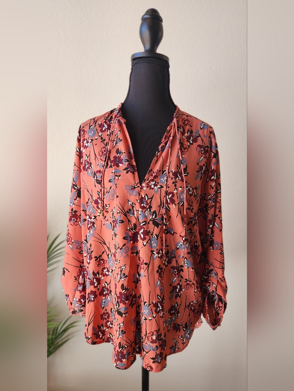 Abercrombie & Fitch Hi-low Floral Blouse Size Small